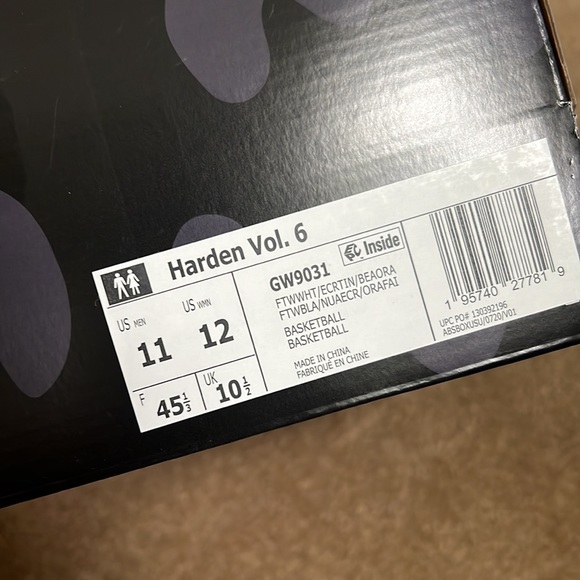 James Harden Vol 6 Basketball Sneaker - Picture 8 of 8